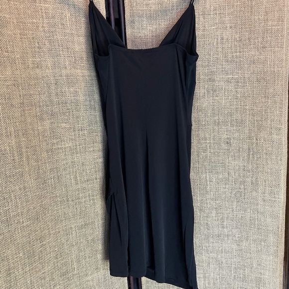 NWT! First Distraction plunge ruched mini dress black 6 dance party holiday - Picture 7 of 9